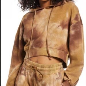 BP Tie-Dye Cropped Hoodie Size Small